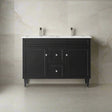 Harrington Floor PVC Cabinet Vanity 1200mm (Matte Black) (Double Bowl) Poseidon