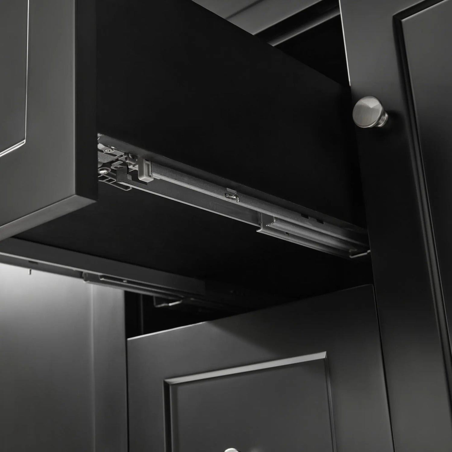 Harrington Floor PVC Cabinet Vanity 1200mm (Matte Black) (Double Bowl) Poseidon