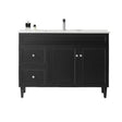 Harrington Floor PVC Cabinet Vanity 1200mm (Matte Black) (Single Bowl) Poseidon