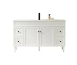 Harrington Floor PVC Cabinet Vanity 1500mm (Single Bowl/Double Bowl) (Matte White) Poseidon