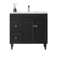 Harrington Freestanding PVC Vanity 900mm (Matte Black) Poseidon