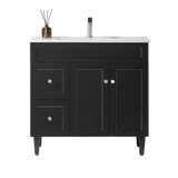 Harrington Freestanding PVC Vanity 900mm (Matte Black) Poseidon