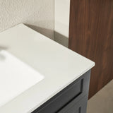 Harrington Freestanding PVC Vanity 900mm (Matte Black) Poseidon