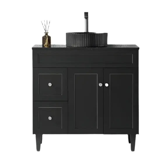 Harrington Freestanding PVC Vanity 900mm (Matte Black) Poseidon