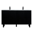 Brighton Freestanding Vanity 1500mm (Single/Double Bowl) (Matte Black) Poseidon