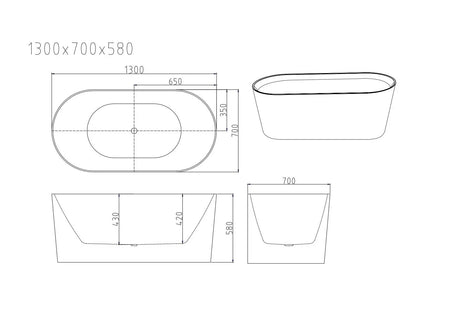 ISEO Freestanding Bathtub - Gloss White mercioaustralia