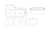 ISEO Freestanding Bathtub - Gloss White mercioaustralia