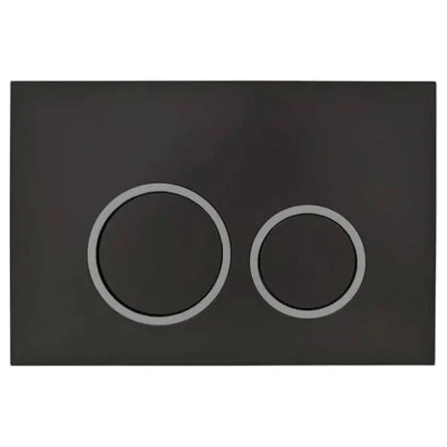 Mercio R&T Round Flush Plate - Black mercioaustralia