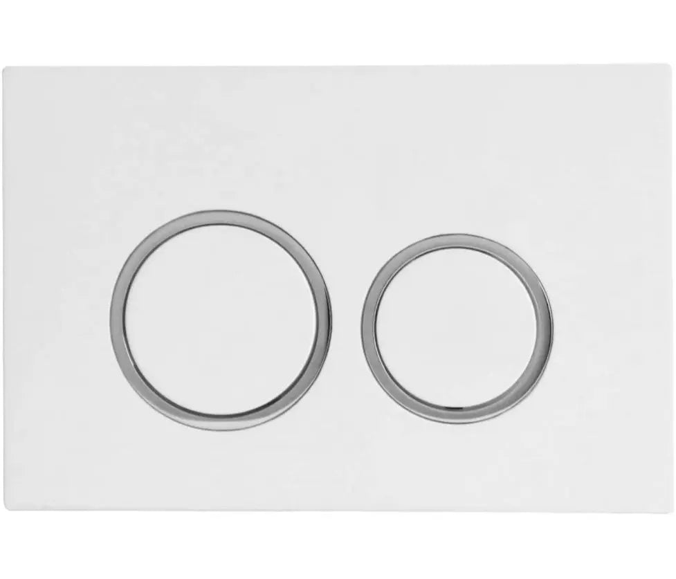 Mercio R&T Round Flush Plate - White mercioaustralia
