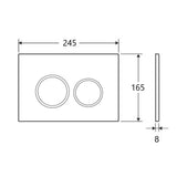 Mercio R&T Round Flush Plate - Gun Metal mercioaustralia