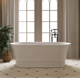 Harrington Matte White Solid Surface Stone Free Standing Bath 1700mm*850mm*760mm Poseidonbk