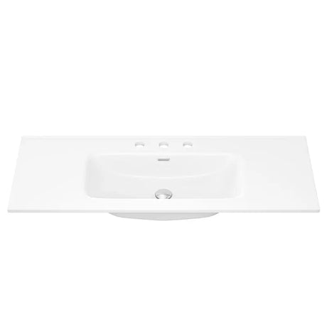 Joli Gloss Full Depth Ceramic Basin Top 1200mm 3TH fienza