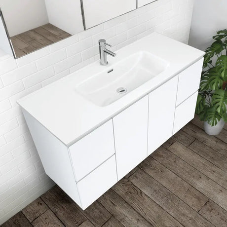 Joli Gloss Full Depth Ceramic Basin Top 1200mm 1TH fienza