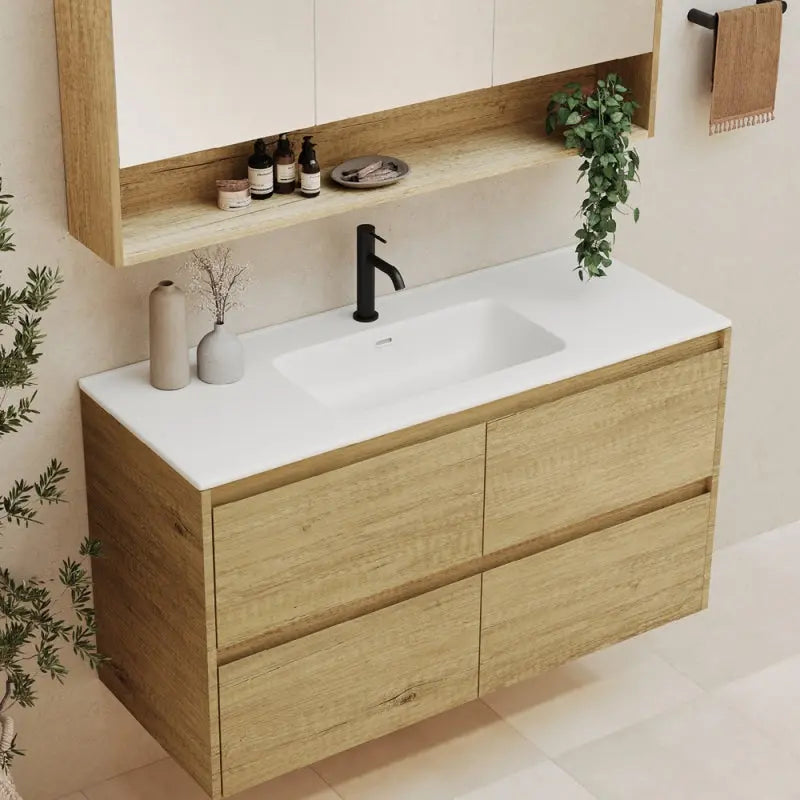 Joli Matte Full Depth Ceramic Basin Top 1200mm 1TH fienza