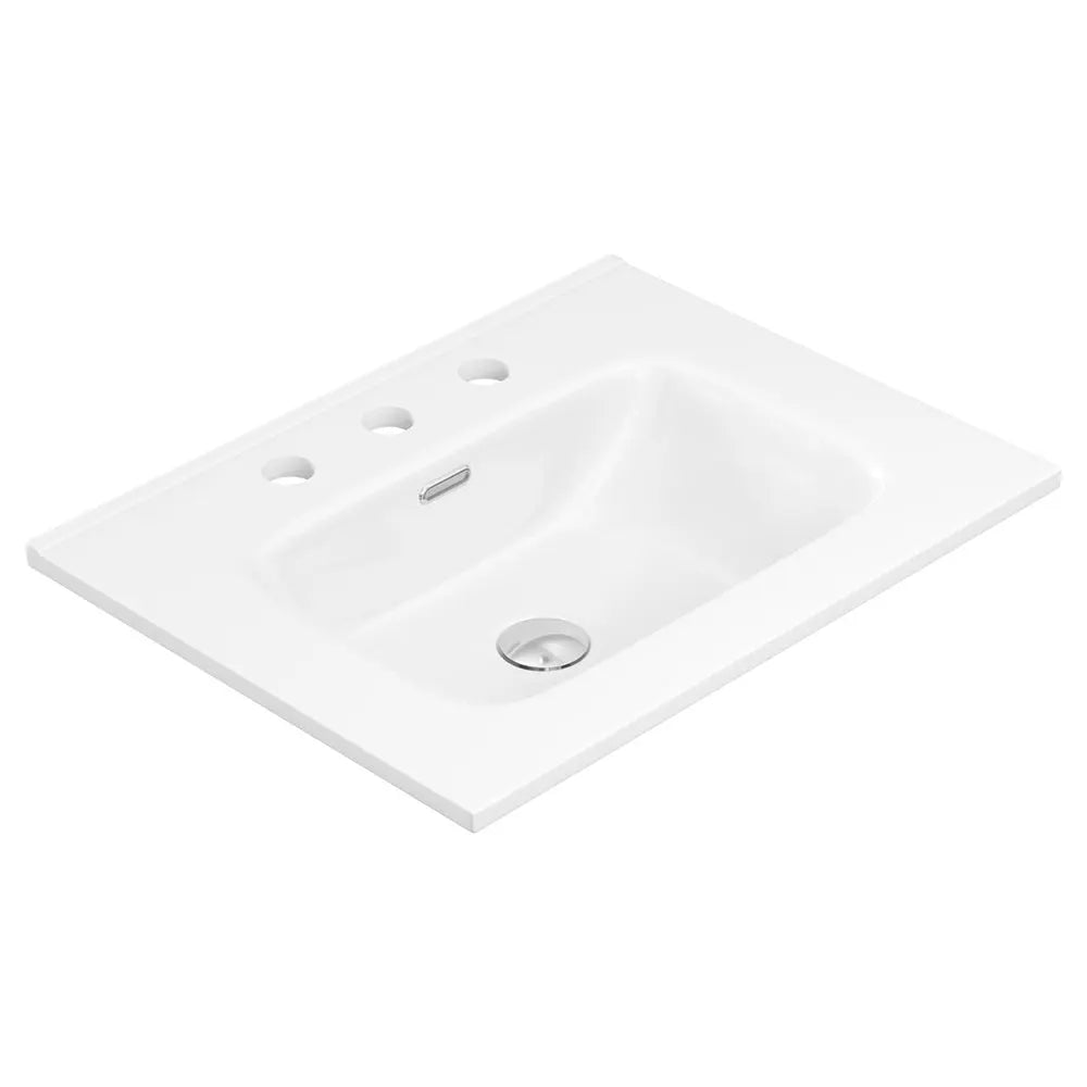 Joli Gloss Full Depth Ceramic Basin Top 600mm 3TH fienza