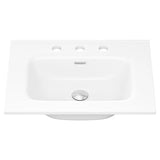Joli Gloss Full Depth Ceramic Basin Top 600mm 3TH fienza