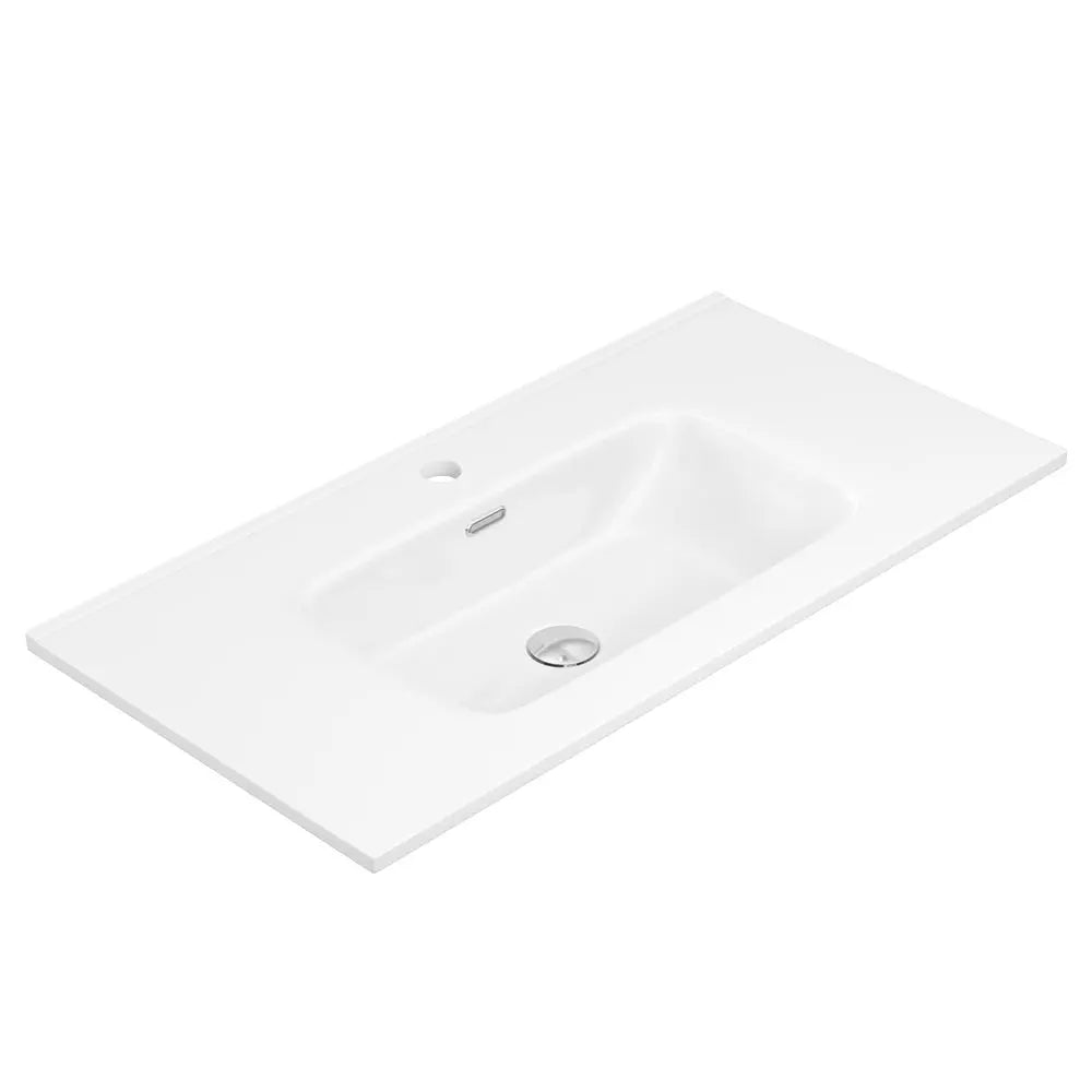 Joli Gloss Full Depth Ceramic Basin Top 900mm 1TH fienza
