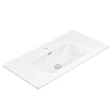 Joli Gloss Full Depth Ceramic Basin Top 900mm 1TH fienza