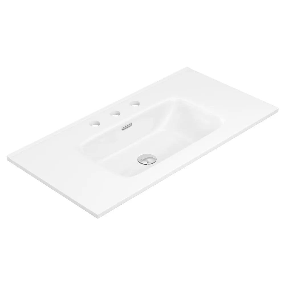 Joli Gloss Full Depth Ceramic Basin Top 900mm 3TH fienza