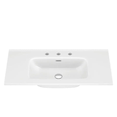 Joli Gloss Full Depth Ceramic Basin Top 900mm 3TH fienza