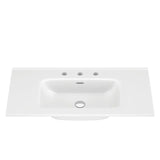 Joli Gloss Full Depth Ceramic Basin Top 900mm 1TH fienza
