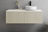 Bellevue PVC Wall Hung Vanity 1200mm (Single Bowl/Double Bowl) (Coastal Oak)-Clearance Poseidon