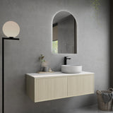 Bellevue PVC Wall Hung Vanity 1200mm (Single Bowl/Double Bowl) (Coastal Oak)-Clearance Poseidon