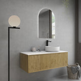 Bellevue PVC Wall Hung Vanity 1200mm (Single Bowl/Double Bowl) (Prime Oak) Poseidon