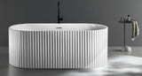 Nyx Fluted Freestanding Bath tub | 1700 x 800mm Bagno D'Oro