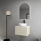 Bellevue PVC Wall Hung Vanity 600 (Coastal Oak)-Clearance Poseidon