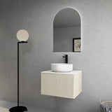Bellevue Slim PVC Wall Hung Vanity 600 (Coastal Oak) Poseidon