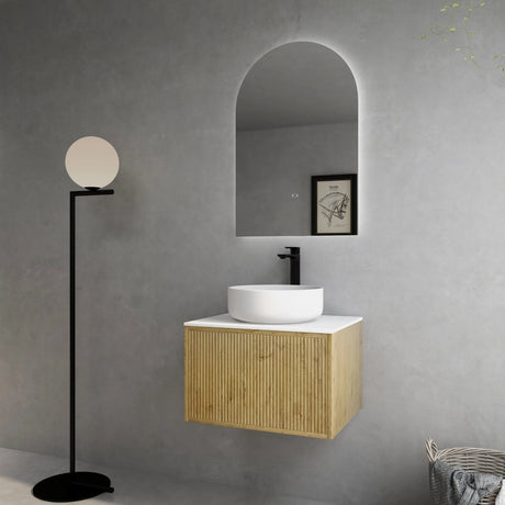 Bellevue PVC Wall Hung Vanity 600 (Prime Oak) Poseidon