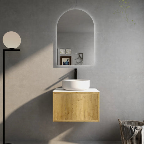 Bellevue PVC Wall Hung Vanity 600 (Prime Oak) Poseidon