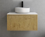 Bellevue PVC Wall Hung Vanity 750 (Prime Oak) Poseidon