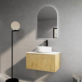 Bellevue Slim PVC Wall Hung Vanity 750 (Prime Oak) Poseidon
