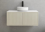 Bellevue Slim PVC Wall Hung Vanity 900 (Coastal Oak) Poseidon