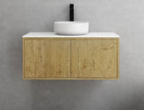 Bellevue Slim PVC Wall Hung Vanity 900 (Prime Oak) Poseidon
