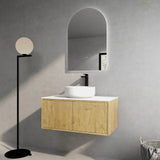 Bellevue PVC Wall Hung Vanity 900 (Prime Oak) Poseidon