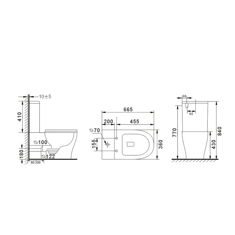 Bagno D'Oro Kai Tornado Silent Flush Toilet Suite Bagno D'Oro