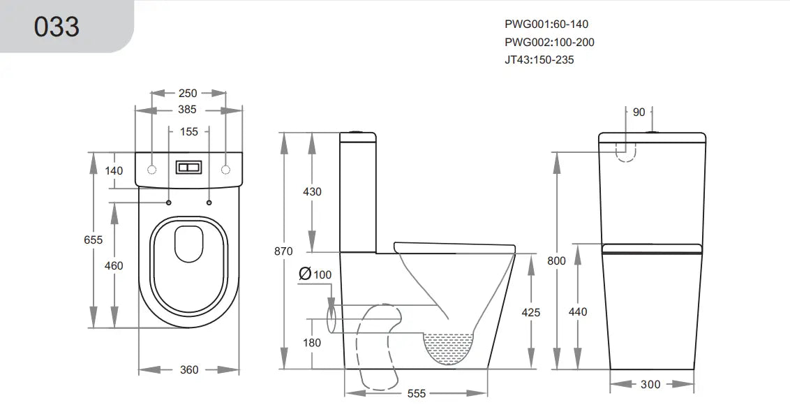 Alpha Rimless Tornado Toilet Suite Poseidonbk