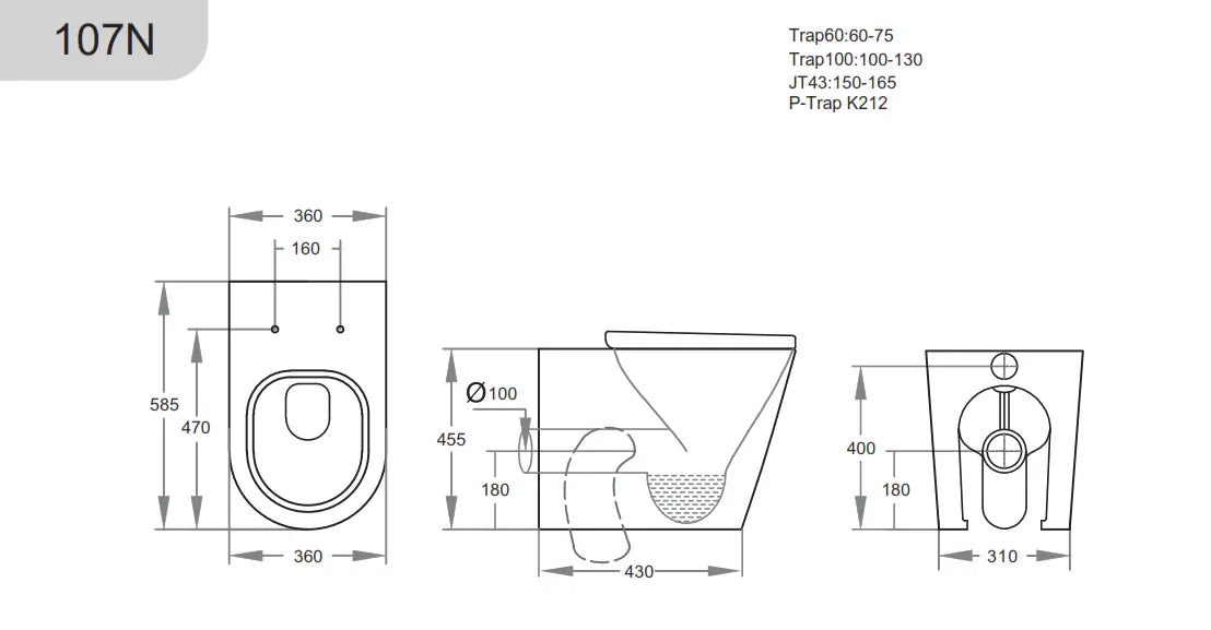 Elvera Wall Faced Floor Pan Poseidonbk