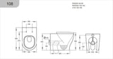 KDK108 Zeus Tornado Rimless Wall Faced Floor Pan Poseidonbk