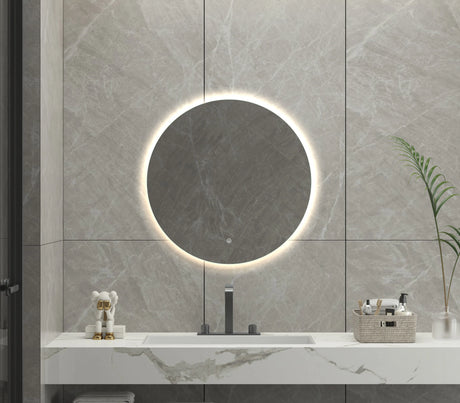 Evelyn Round Frameless LED Mirror | 800 x 800 mm Bagno D'Oro