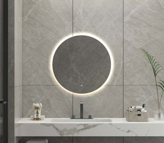 Evelyn Round Frameless LED Mirror | 800 x 800 mm Bagno D'Oro