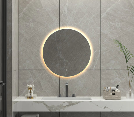Evelyn Round Frameless LED Mirror | 800 x 800 mm Bagno D'Oro