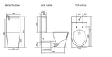 Bagno D'Oro Koa Care Accessible Back to Wall Rimless Toilet Suite Bagno D'Oro