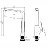 ESPERIA - Brushed Brass Kitchen Mixer Aquaperla
