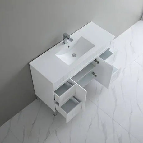 ACACIA SHAKER PVC Floor Vanity 1200mm (Single Bowl) Poseidon