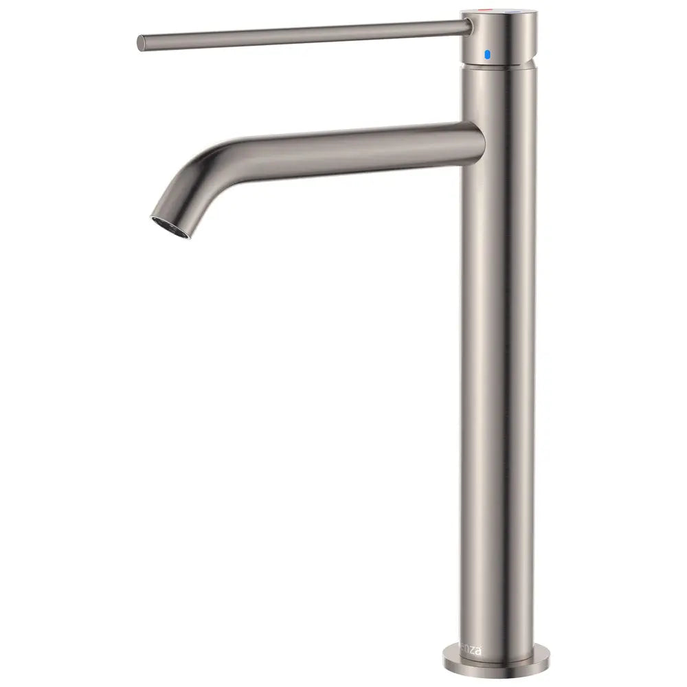 Kaya Care Tall Basin Mixer, Brushed Nickel fienza