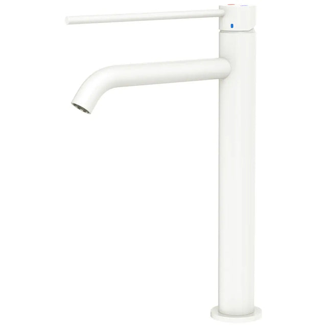 Kaya Care Tall Basin Mixer, Matte White fienza